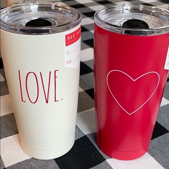 NWT RAE DUNN VALENTINES TUMBLER SET - Picture 1 of 8